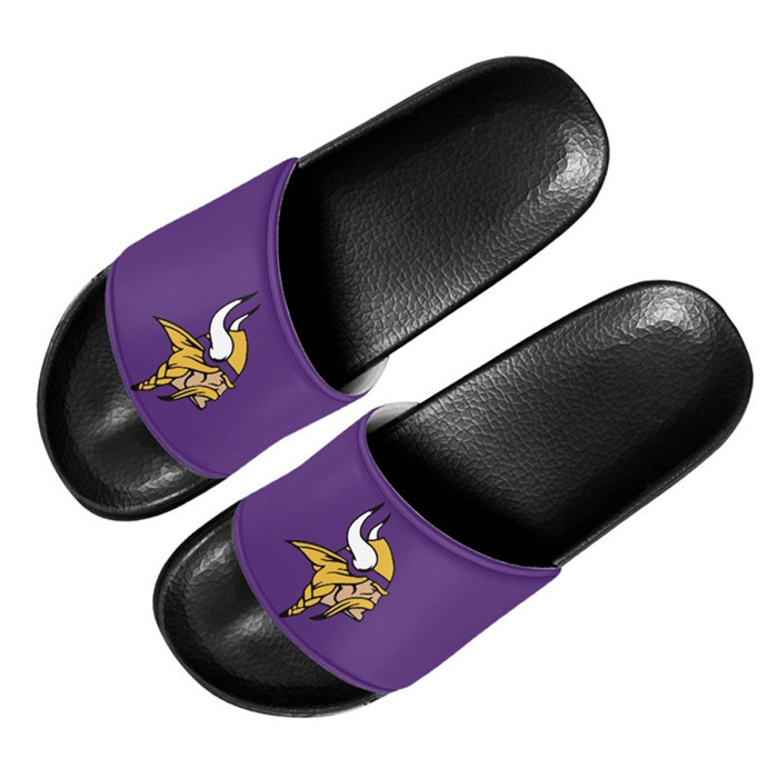 Men's Minnesota Vikings Flip Flops 002 Men's Minnesota Vikings Flip Flops 002